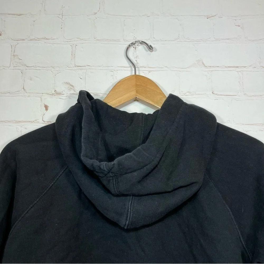 Gap Sweatshirt Boys XL Black Hoodie Zip Up Sweater Drawstring Long Sleeve Fleece